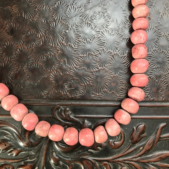 Pink Moroccan Berber tribal statement necklace