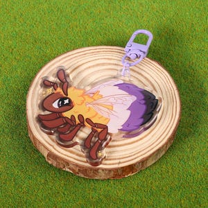 Llavero de acrílico transparente abovedado de 2,5" de Enbee, de doble cara / Ionzy's Studio