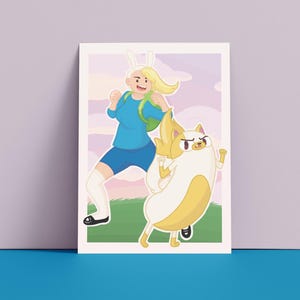 Stampa artistica A5 ispirata a Fiona e Cake / Ionzy's Studio