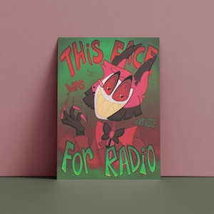 The RadioDemon, Alastor INSPIRED A4 A5 Matte Art Print | Ionzy's Studio