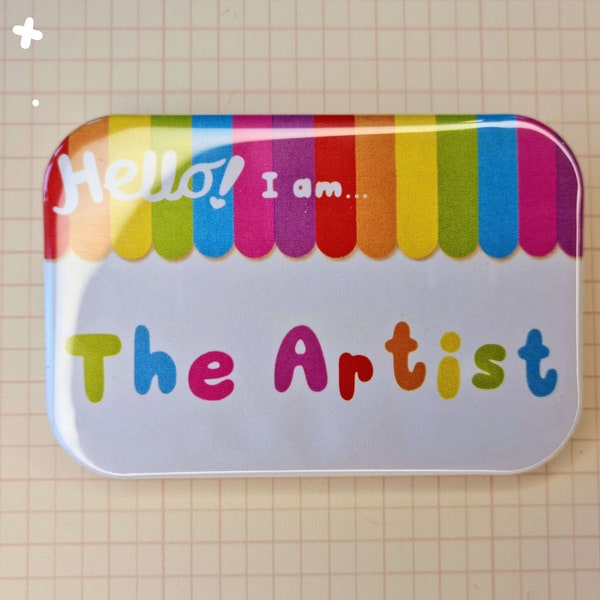 I'm the Artist Large Rectangular Button Badge | Ionzy's Studio