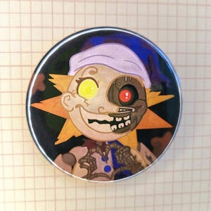 Eclipse inspired FNAF Large 58mm Button Badge | Ionzy's Studio
