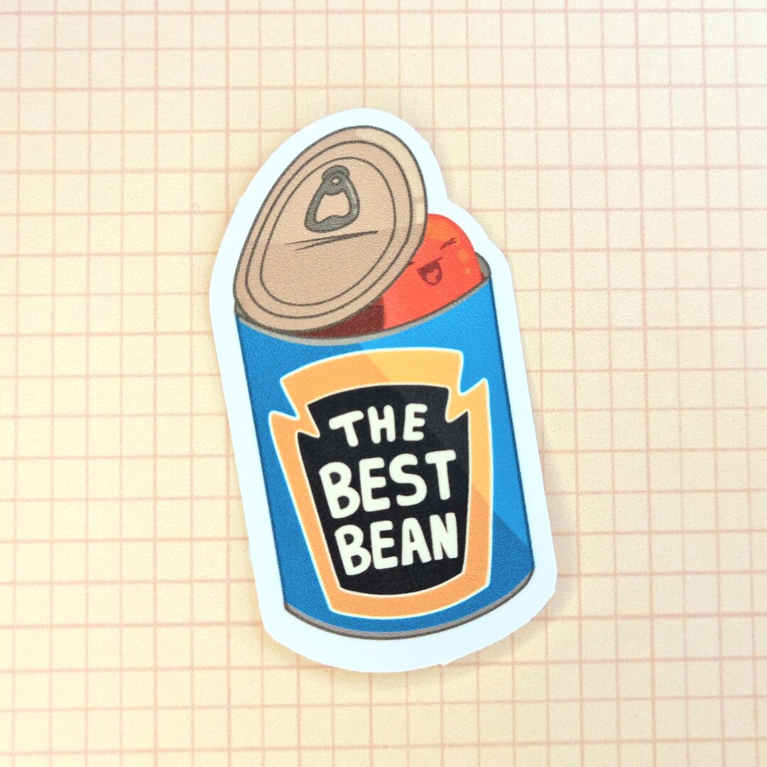 Bean Plot Sticker Bean Tin Vinyl Sticker, 2.5