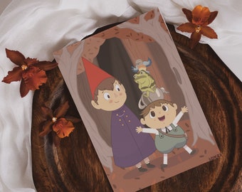 Over the Garden Wall Inspired Print A6 A5 | Ionzy&#39;s Studio