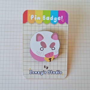 Puppycat inspired BLEH Wooden Pin | Ionzy&#39;s Studio