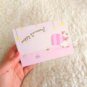 Magic Cat Cake Birthday Card A6 | Ionzy's Studio