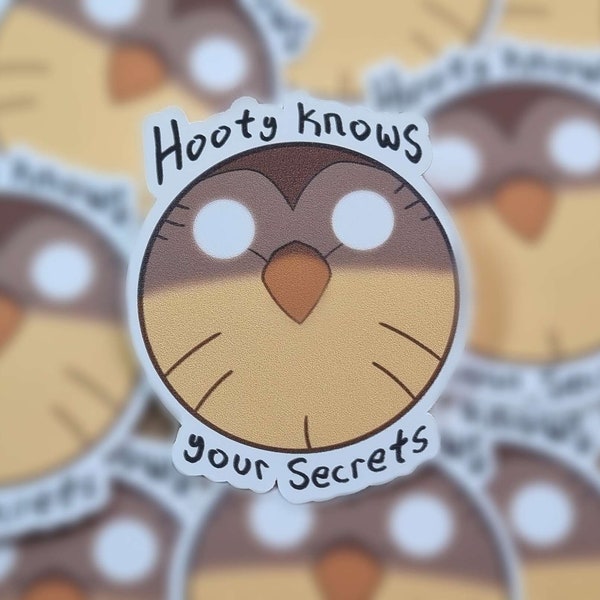 Hooty's Secrets Glossy Vinyl Sticker | Ionzy's Studio