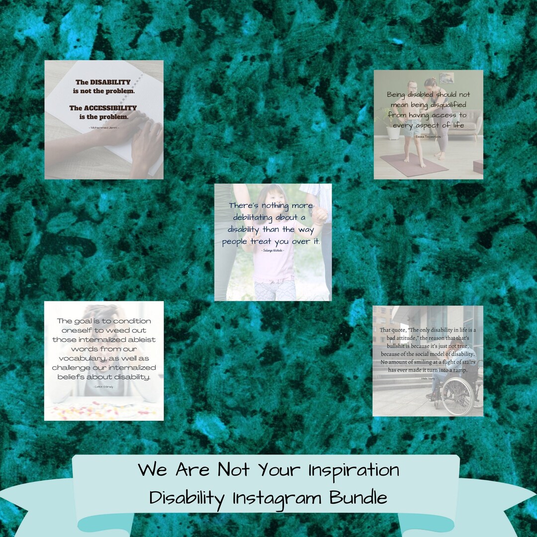 Insta Caption For Disability Rights Disability Pride Instagram Posts Social Media Premade Posts No Ableism ...