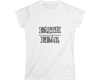 Faith Over Fear Women's Tee, Inspirational T-Shirt, Self-Care Fashion, Mindfulness Gift, Empowerment Apparel