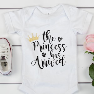 The Princess Has Arrived Newborn Baby Onesie® Baby Girl Take Home Outfit