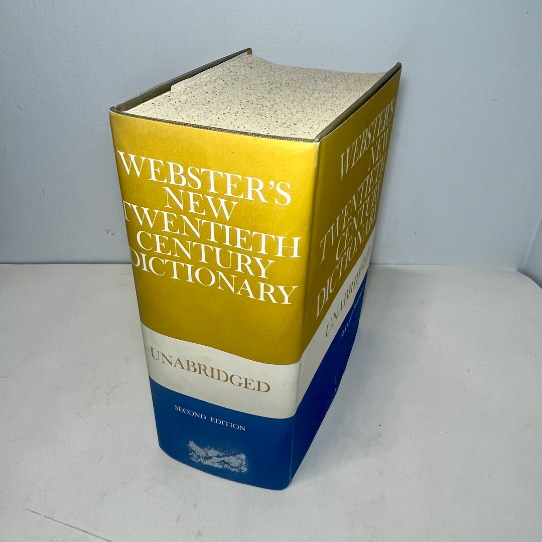 1967 sters New Twentieth Century Unabridged Dictionary With Dust Jacket Huge 5 Thick