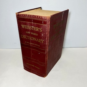 1951 Websters New World Dictionary of the American Language, Encyclopedic Edition, HUGE Vintage Reference Book image 1