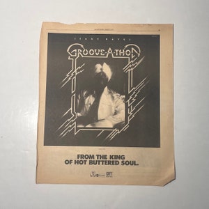 1970s Groove-A-Thon from the King of Hot Buttered Soul! Music Advertisement from Original Rolling Stone Magazine! Vintage Paper Ephemera