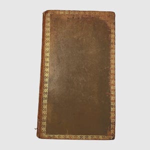 uvres poétiques de 1826 de Thomas Campbell, livre de poésie ancienne, reliure en cuir de l'époque victorienne