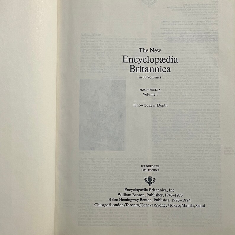 Complete Encyclopedia Britannica Set of 30 Leather Volumes Etsy