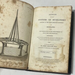 1812 Agricultural Systems of Husbandry in Scotland, Antique Farming Techniques Book