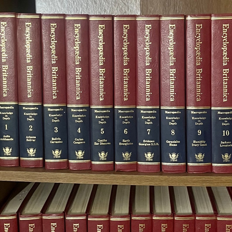 Complete Encyclopedia Britannica Set of 30 Leather Volumes Etsy