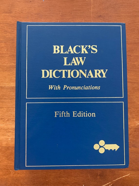Blacks Law Dictionary Revised Fifth Edition 1979 Giant Etsy