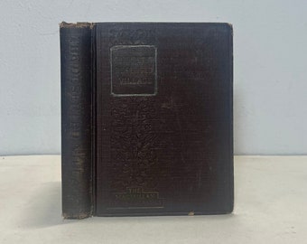 1925 Antique Book Goldsmith’s Poetical Works, with The Desserted Village & Other Poems, Textbook with Notes