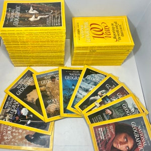 National Geographic Magazine Collection of 66 Issues between 1970s, 1980s & 2010s, World Travel Photography and Vintage Advertisements Bild 1