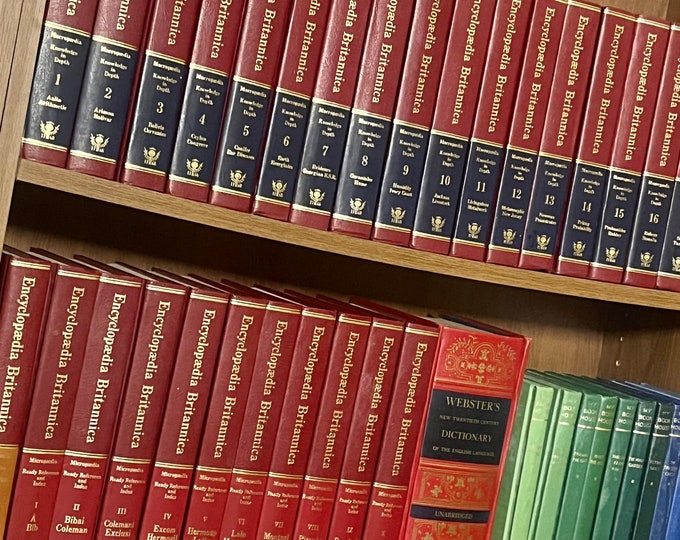 Complete Encyclopedia Britannica Set of 30 Leather Volumes including