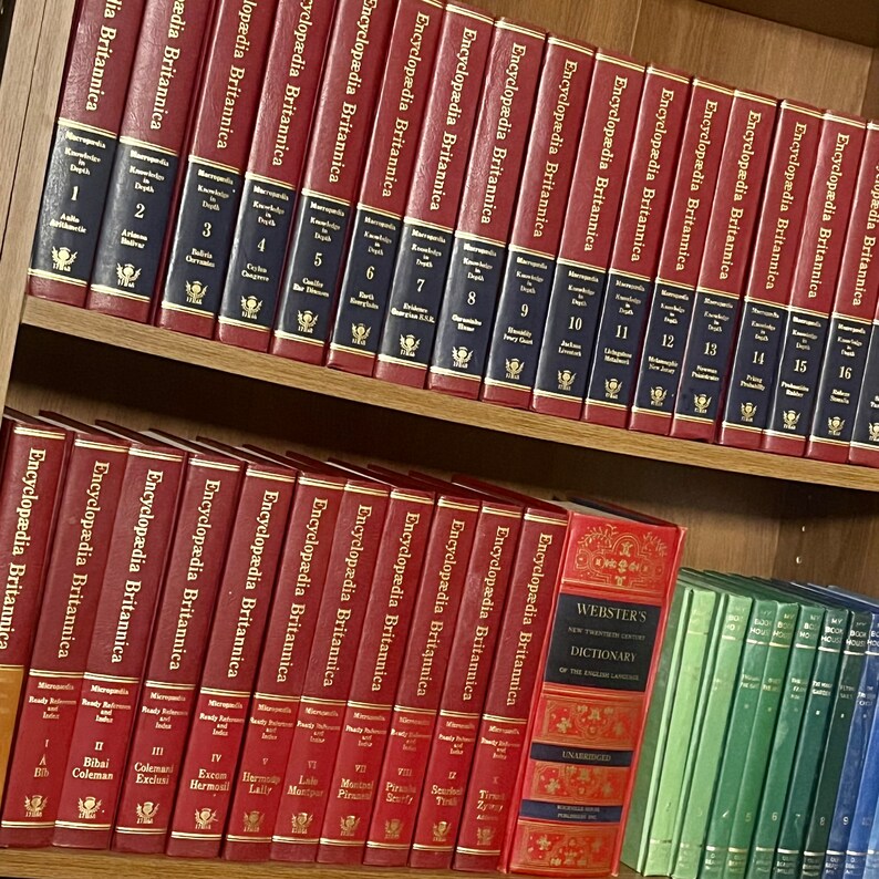 Complete Encyclopedia Britannica Set of 30 Leather Volumes Etsy
