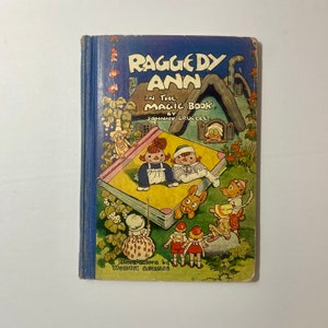 1960er Jahre Rtagdy Ann aus dem Zauberbuch von Johnny Gruelle, Vintage Illustriertes Kinder-Ruggy Ann & Andy Classic Story-Buch für Kinder