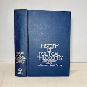 History of Political Philosophy by Leo Strauss & Joseph Cropsey 1972 LIKE NEW Hardcover Textbook