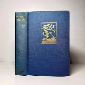 First Edition Book by Rudyard Kipling, 1935, Rare Antique Book of Children&#39;s Stories, The Jungle Book