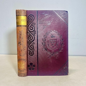 1880 Kenilworth by Sir Walter Scott, Victorian Era Antique Book in Deluxe Fine Binding, Arundel Edition