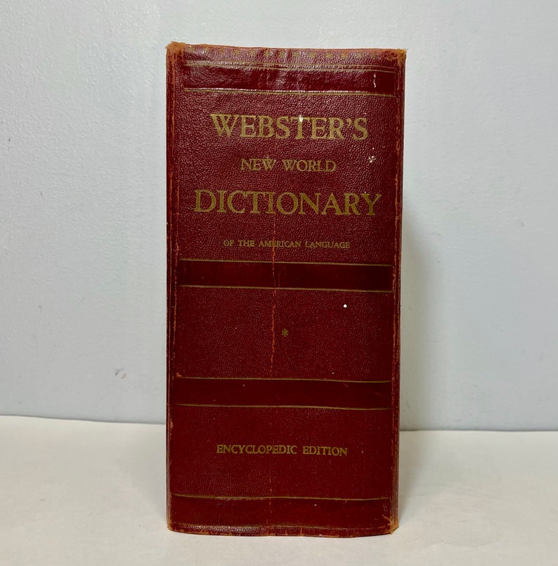 1951 Websters New World Dictionary of the American Language, Encyclopedic Edition, HUGE Vintage Reference Book image 8