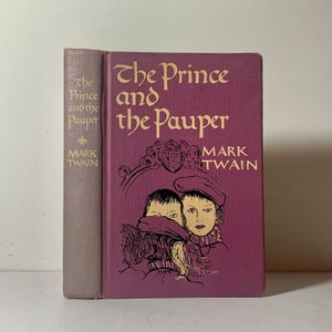 1948 The Prince and the Pauper by Mark Twain, Vintage American Literature Book