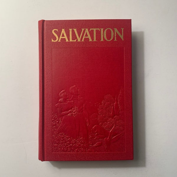 SALVATION by J. F. Rutherford (1939)  Jehovah’s Witness’s Watchtower Red Hardcover Book (1,500,000 Edition) Rainbow Series