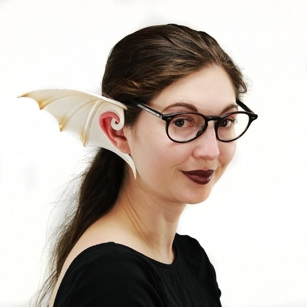 Menottes d'oreille de dragon cosplay en cuir