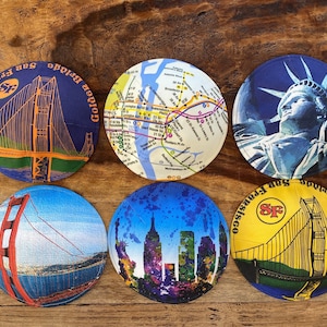 NEXT DAY SHIPPING. Printed Kippot - ny & sf- Jewish - Shabbat - Judaica gift