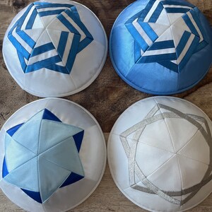 SPEDIZIONE IL GIORNO SUCCESSIVO. Satin con Maguen David - Shabbat e festività ebraiche - regalo Judaica