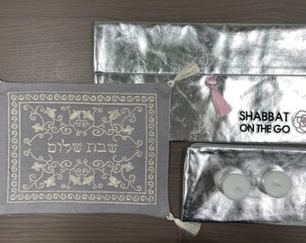 IN STOCK. Shabbat on the Go set scrolls - Shabbat and Jewish Holidays - Judaica gift