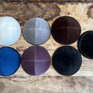NEXT DAY SHIPPING. Velvet kippot - Shabbat and Jewish Holidays - Judaica gift