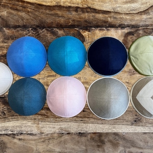 NEXT DAY SHIPPING. Linen kippot Shabbat and Jewish Holidays - Judaica gift