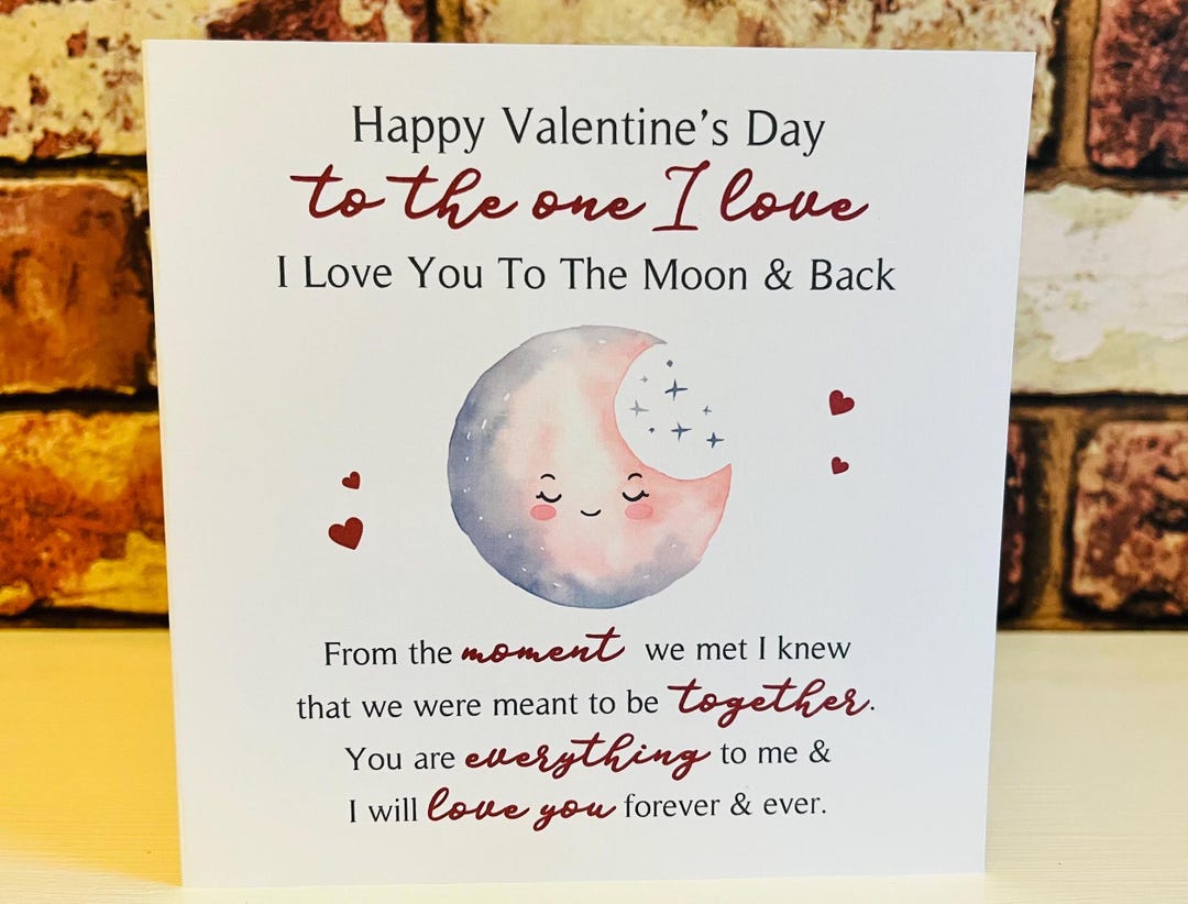 Romantic Poem Valentines Day Card, Love of My Life Valentine's Card ...