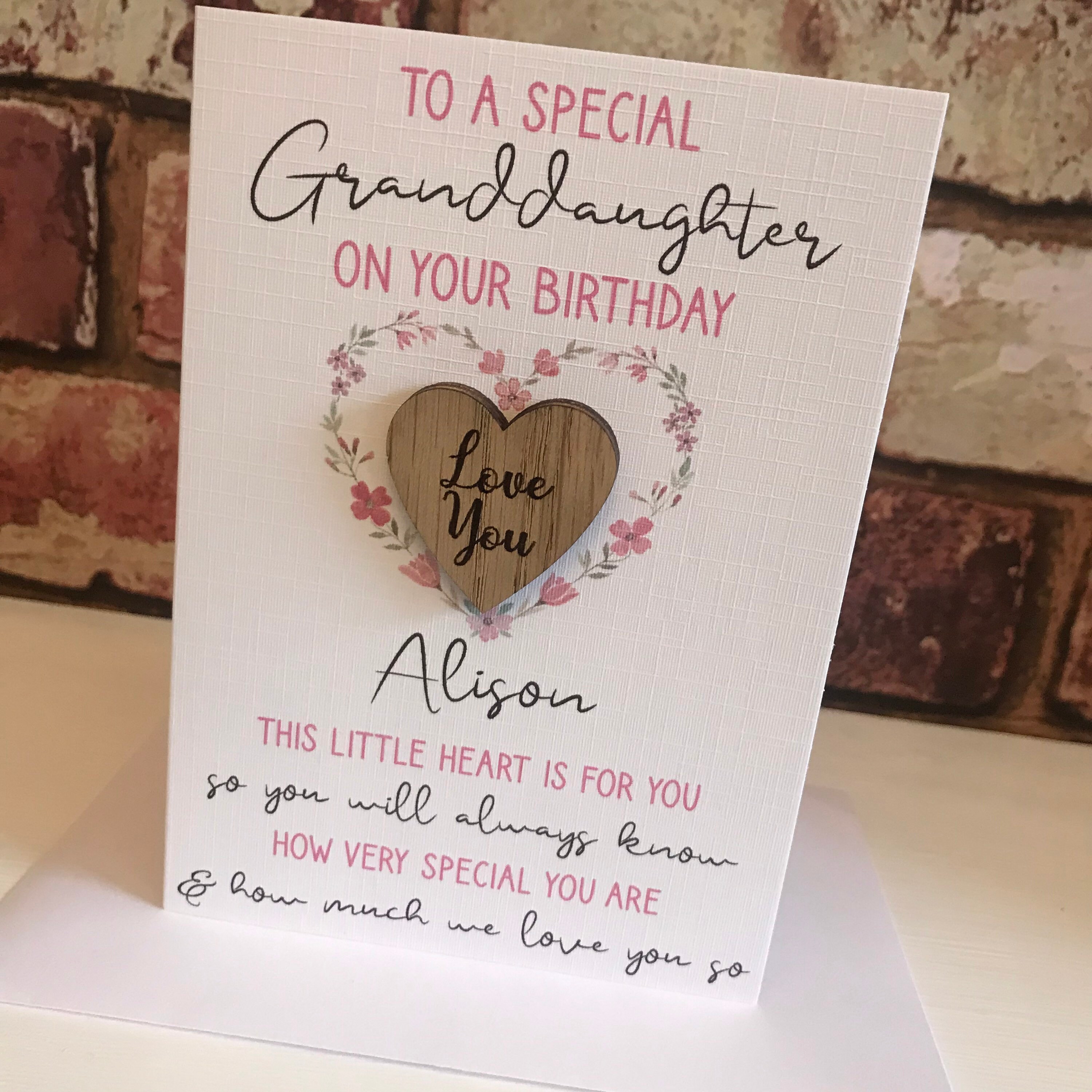 personalised-granddaughter-birthday-card-keepsake-love-you-etsy