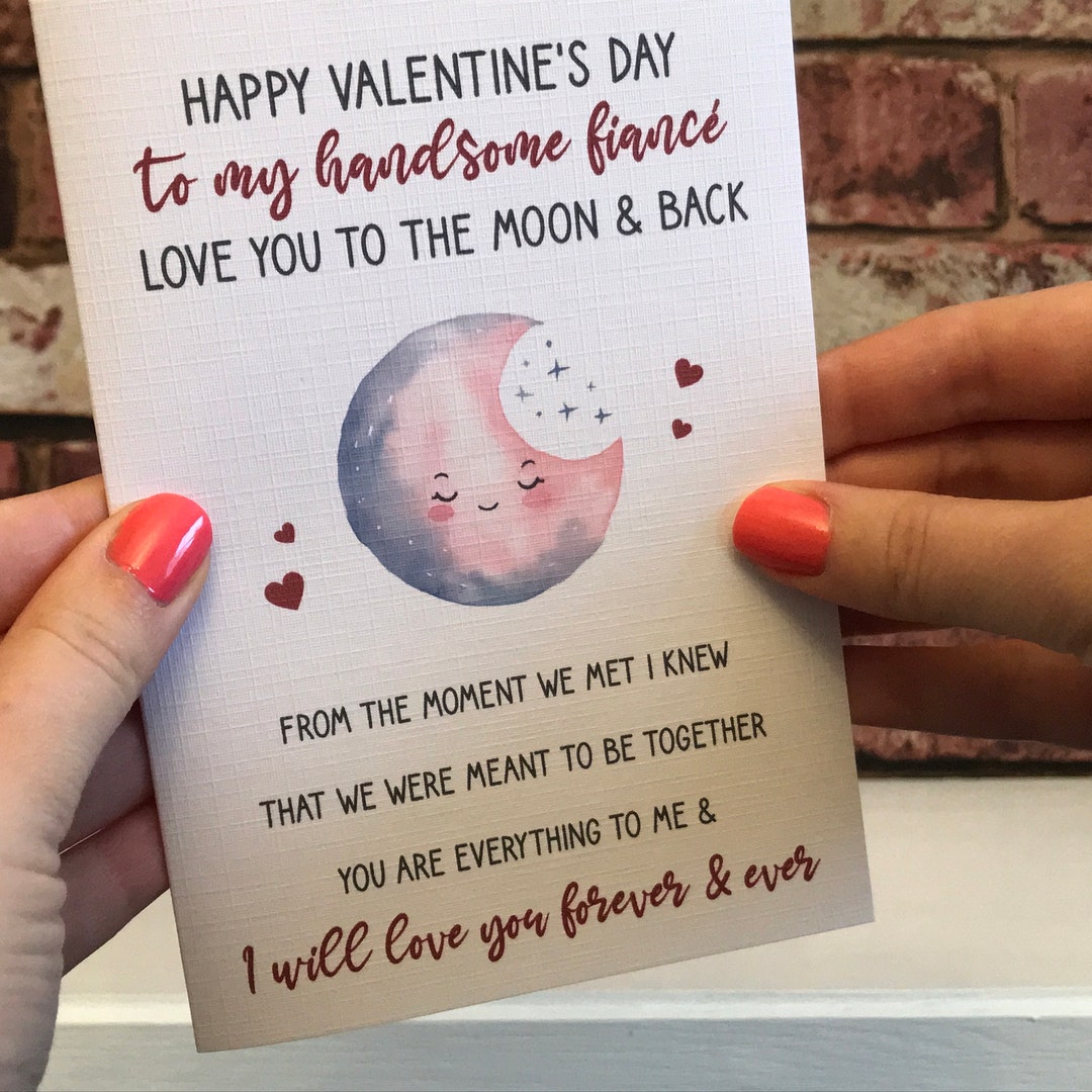 Fiancé Valentine's Card, Romantic Valentine's Card for Fiancé ...
