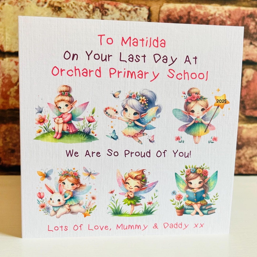 Last Day of Primary School Card Leaving School Card Goodbye Year 6 Card ...