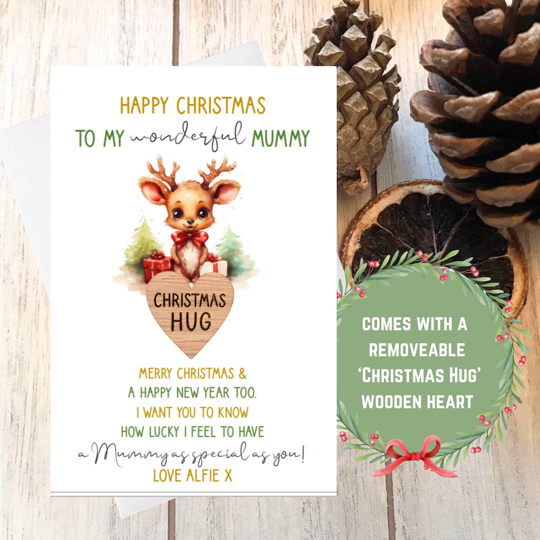 Mummy at christmas card