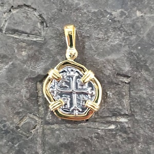 Atocha 14kt gold overlay sunken treasure coin