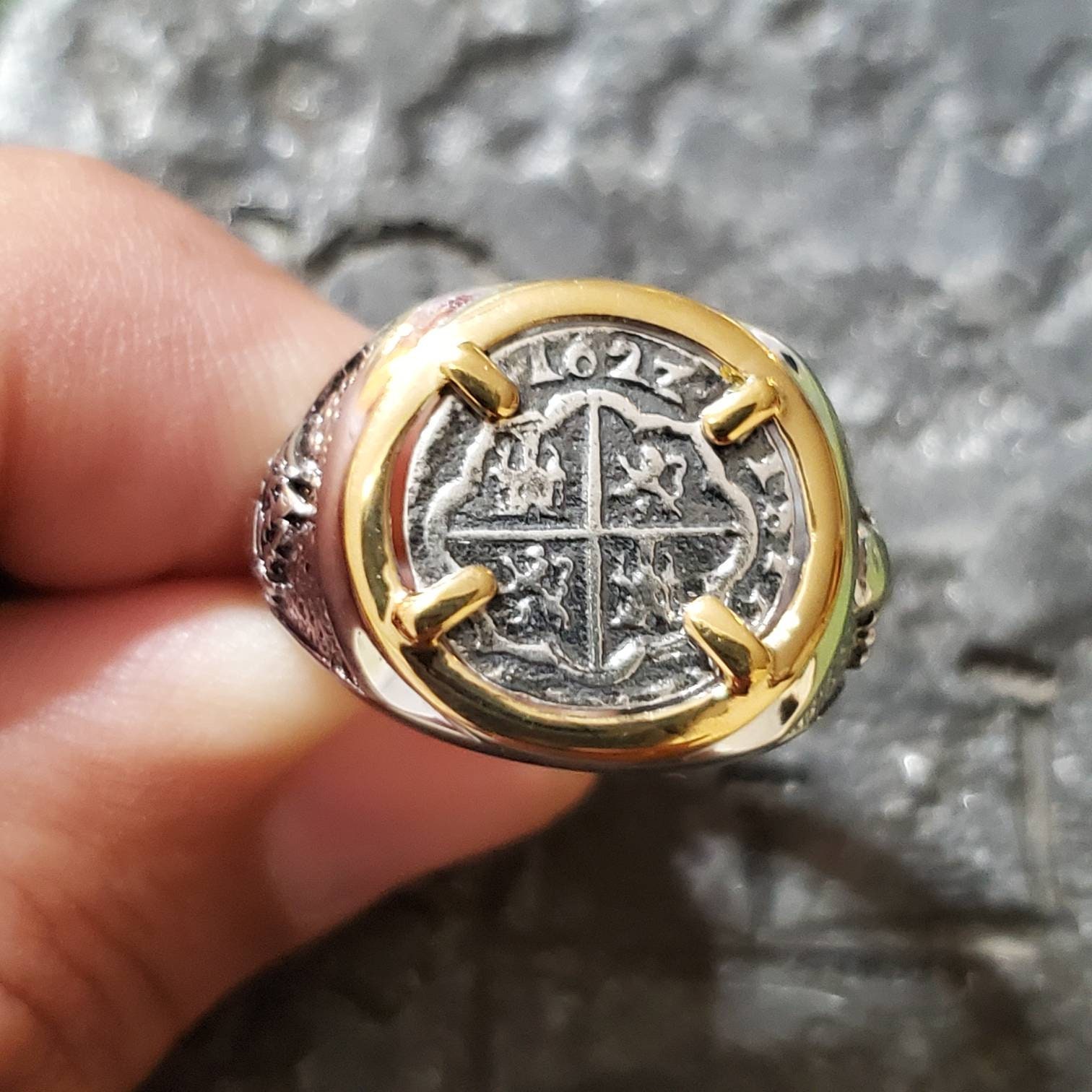 Mens Pirate Ring Etsy