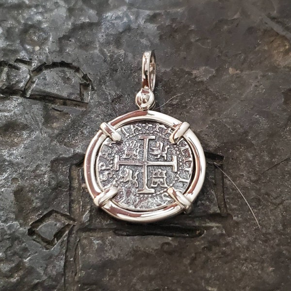 Atocha coin pendant with chain