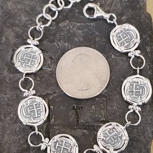 Atocha mini silver coin bracelet shipwreck sunken treasure