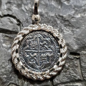 Atocha rope diamond cut bezel shipwreck sunken treasure coin