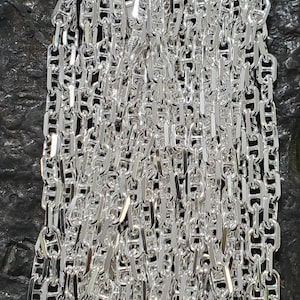Sterling silver anchor chain Italian made